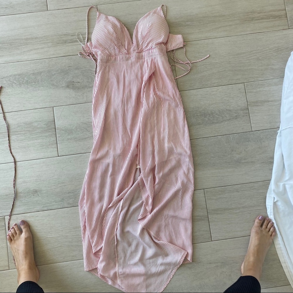 High Low Halter Maxi Dress - Picture 2 of 8
